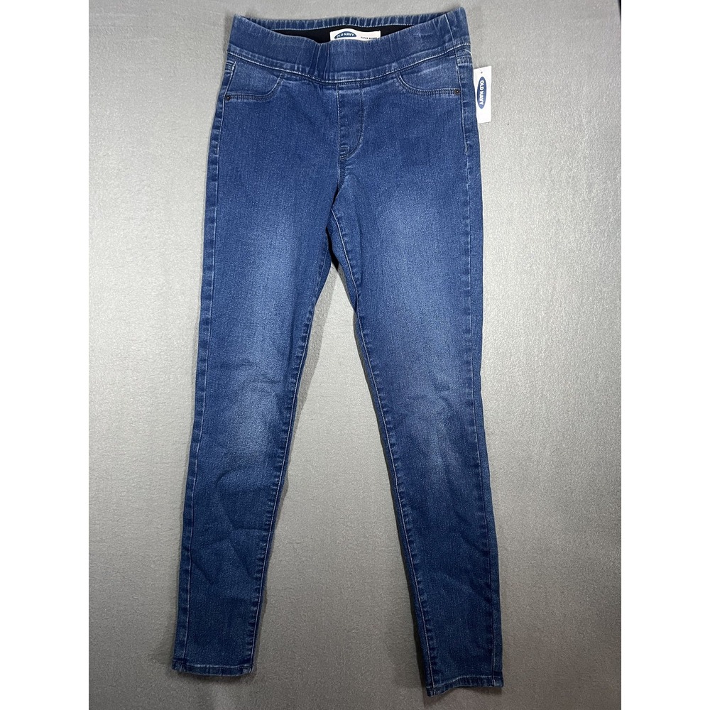 NWT Old Navy Women's Size 2 Super Skinny Jeggings Jeans Mid-Rise Pull-On Stretch